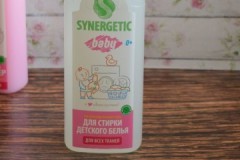 Ulasan gel mencuci linen bayi synergetik: ciri, kos, pendapat pengguna